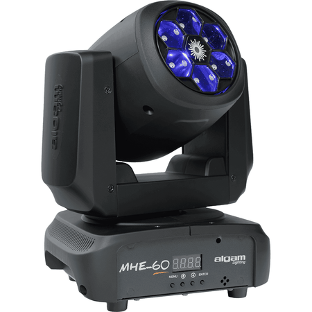 Algam MHE60 – Cabeza móvil LED WASH 6×15W RGBW + Láser verde 200 mW - Tempo Shop