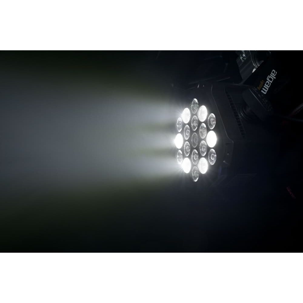 Algam MINIPAR193FX – Mini Par LED 18×1W + 1×3W RGB con efectos - Tempo Shop