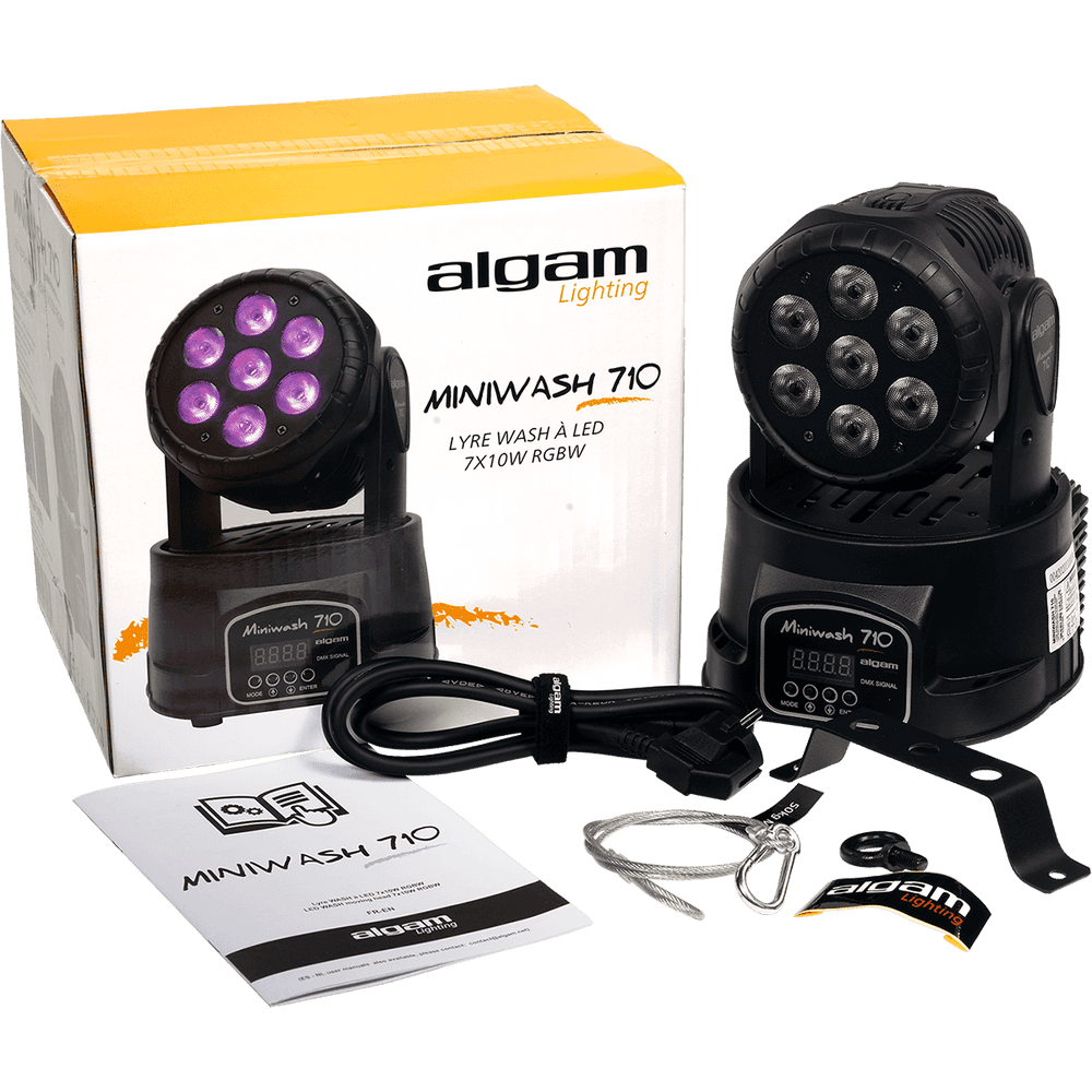 Algam MINIWASH710 – Cabeza móvil Wash LED 7×10W RGBW - Tempo Shop