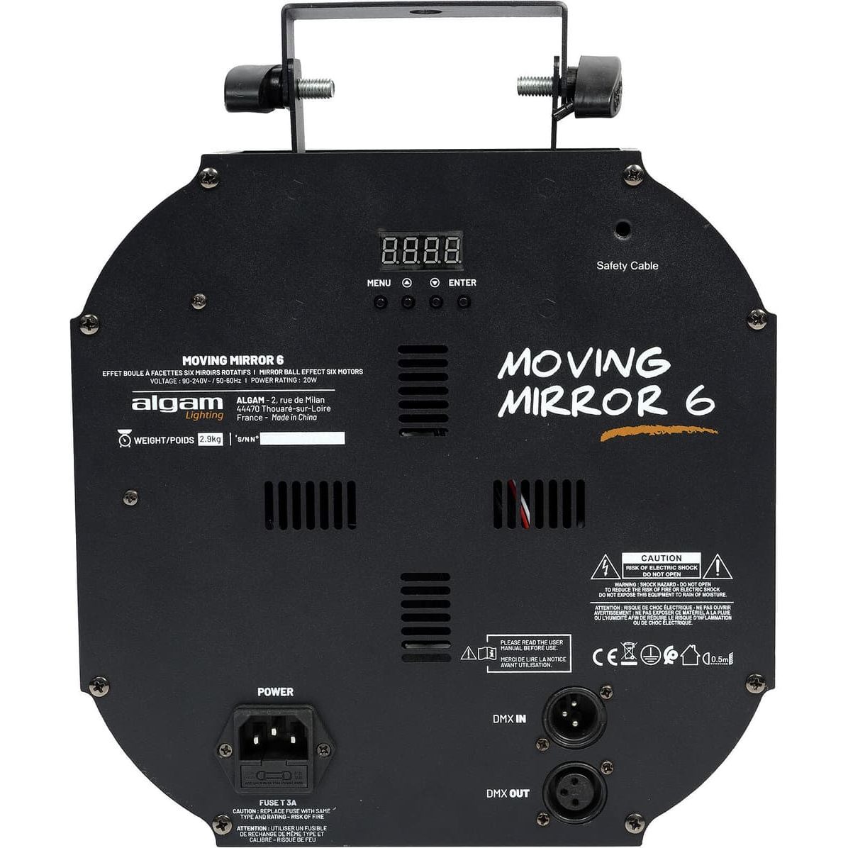 Algam MOVING-MIRROR-6 – Efecto bola de espejos motorizada - Tempo Shop