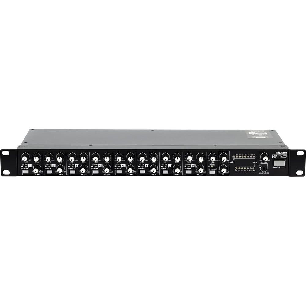 Algam MR-1602 - Mezclador estéreo de 8 canales rackeable - Tempo Shop