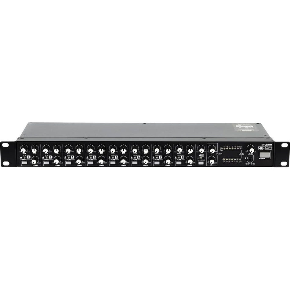 Algam MR-1602 - Mezclador estéreo de 8 canales rackeable - Tempo Shop