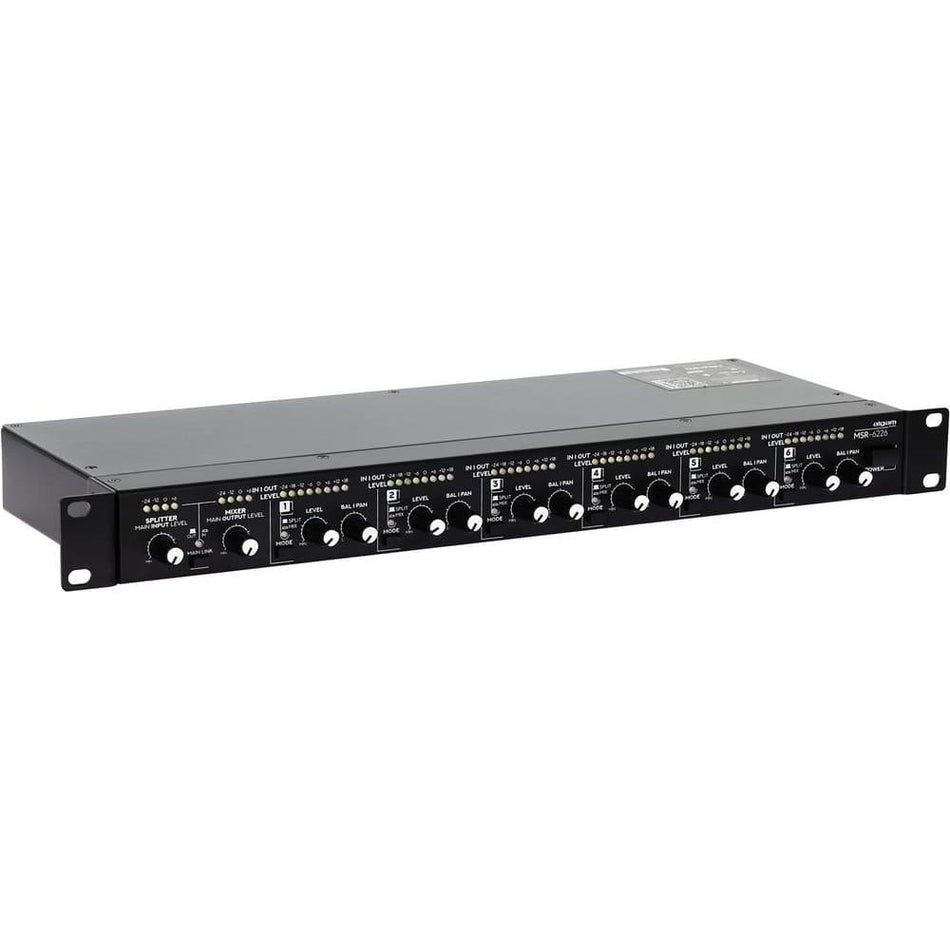 Algam MSR-6226 - Mezclador/Splitter profesional rackeable 6 en 2 - Tempo Shop