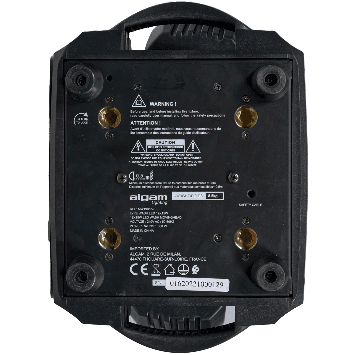 Algam MW19X15Z – Cabeza móvil LYRE WASH ZOOM 19×15W LEDs 4 en 1 - Tempo Shop
