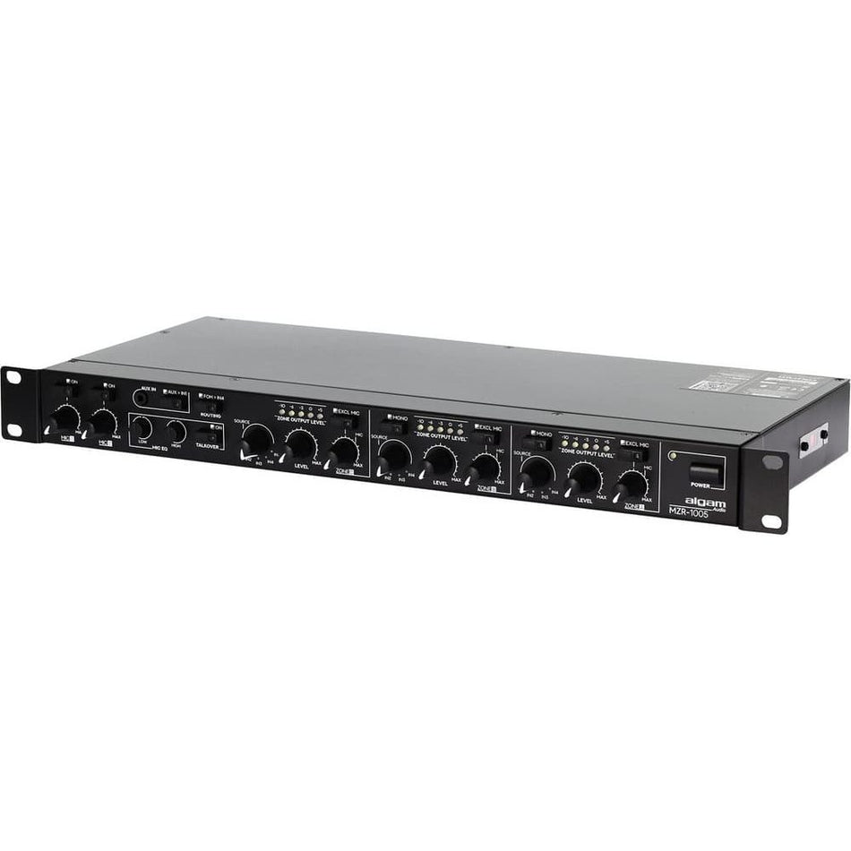 Algam MZR-1005 – Mezclador de zona de 5 entradas estéreo (2+1 zonas) rackeable - Tempo Shop