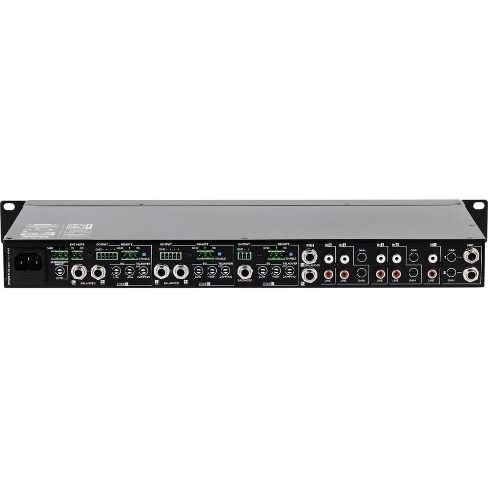 Algam MZR-1005 – Mezclador de zona de 5 entradas estéreo (2+1 zonas) rackeable - Tempo Shop