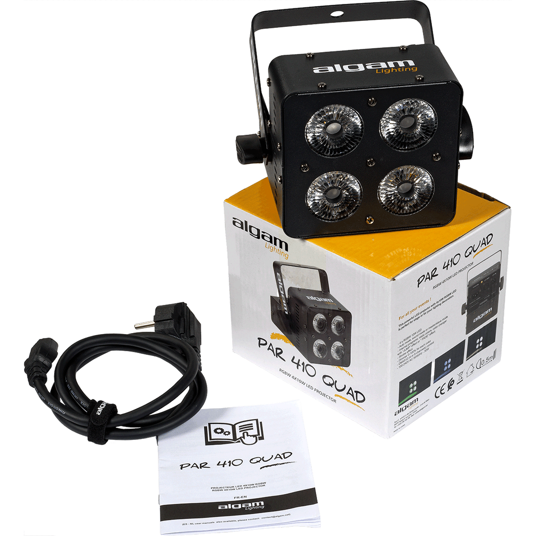Algam PAR-410-QUAD – Foco proyector LED 4×10W RGBW - Tempo Shop