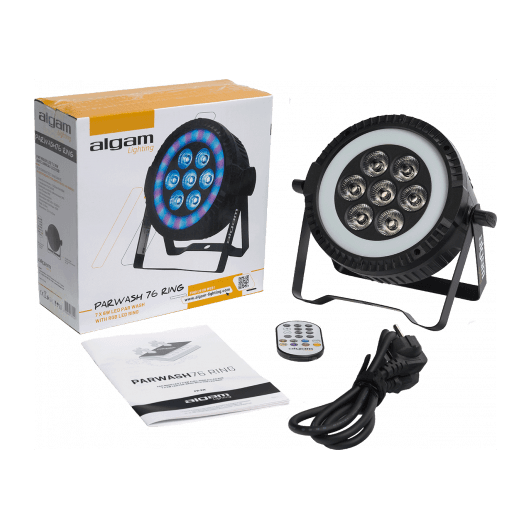 Algam PARWASH76-RING – Foco PAR LED 7×6W RGBW con anillo LED RGB - Tempo Shop