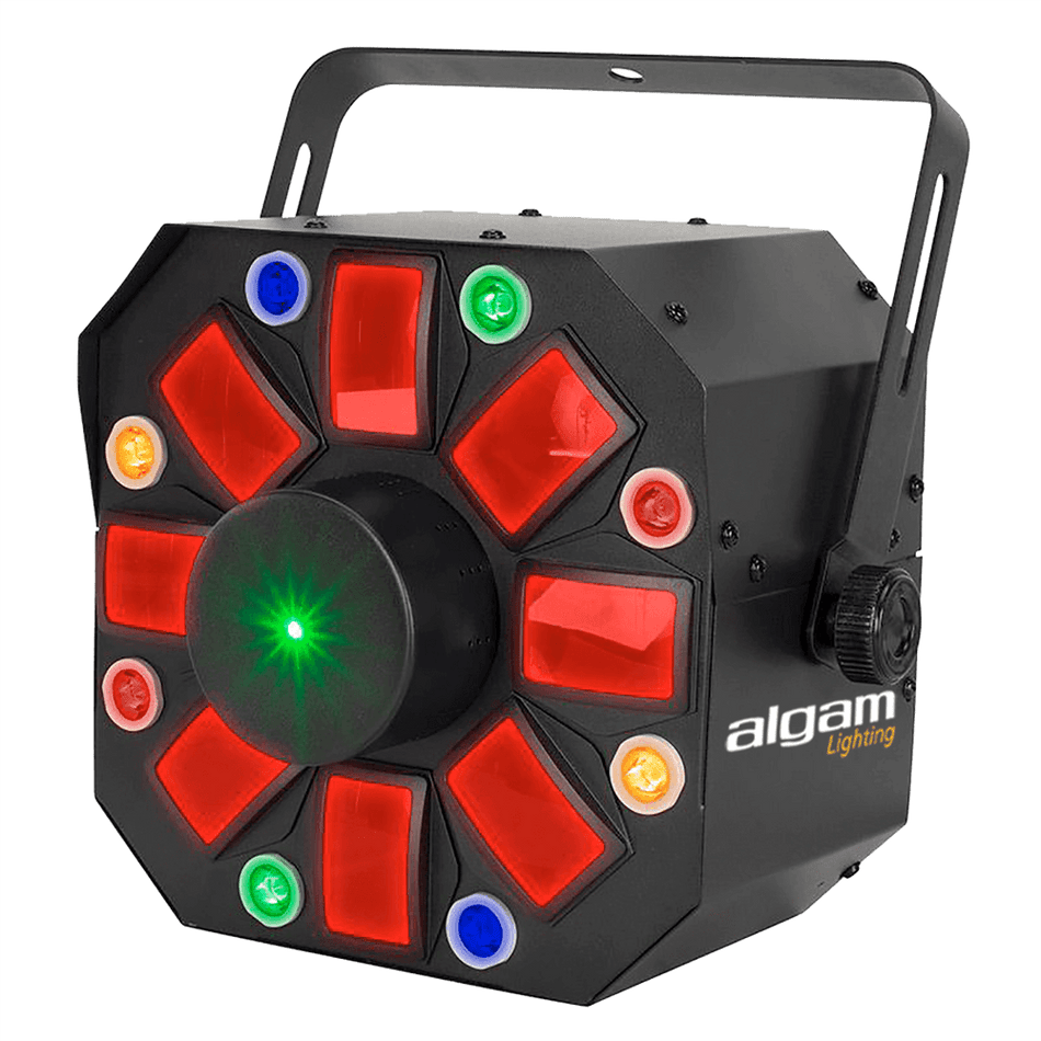 Algam PHEBUS2 – Proyector LED Láser Combo 3 en 1 (Derby, Estroboscópico y Láser) - Tempo Shop
