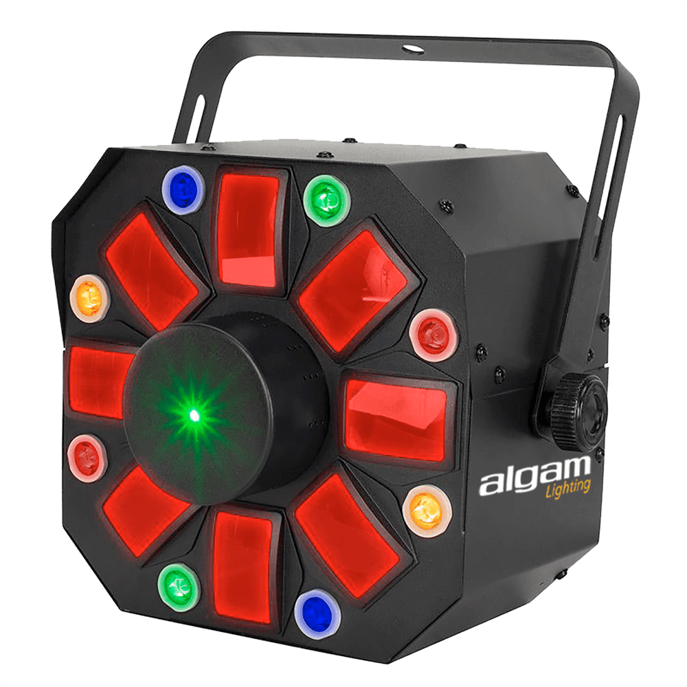 Algam PHEBUS2 – Proyector LED Láser Combo 3 en 1 (Derby, Estroboscópico y Láser) - Tempo Shop