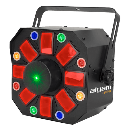 Algam PHEBUS2 – Proyector LED Láser Combo 3 en 1 (Derby, Estroboscópico y Láser) - Tempo Shop