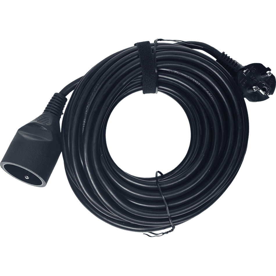 Algam PRO-10M – Enchufe alargador estándar PVC H05VV-F 3G1,5 mm² – 10 m negro - Tempo Shop