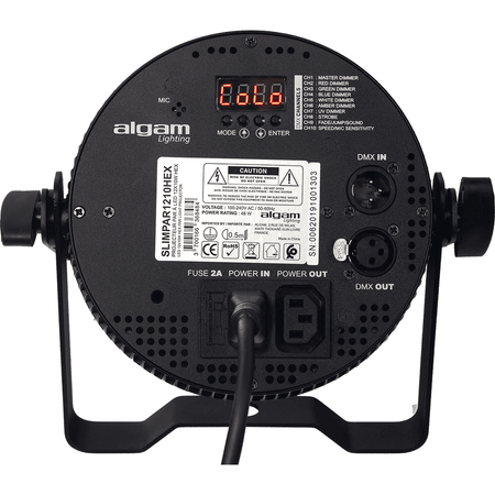 Algam SLIMPAR-1210-HEX – Foco proyector LED Slim 12×10W RGBWAU - Tempo Shop