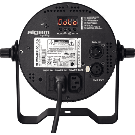 Algam SLIMPAR-510-QUAD – Foco proyector LED Slim 5×10W RGBW - Tempo Shop