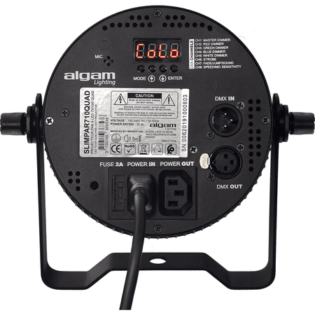 Algam SLIMPAR-710-QUAD – Foco proyector LED Slim 7×10W RGBW - Tempo Shop