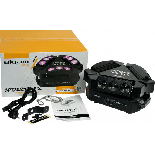 Algam SPIDER-TRI-912 – Mini Barras Motorizadas Beam 9×12W - Tempo Shop
