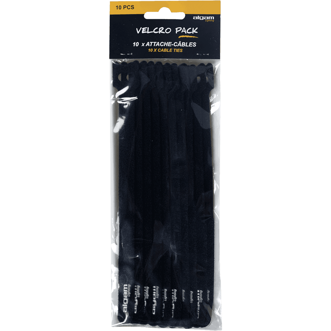 Algam VELCRO-PACK10 – Pack de 10 bridas de velcro para cables - Tempo Shop