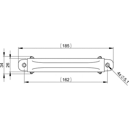 FactorRACK Asa 150mm - Asa de cuero para maletines y flightcases
