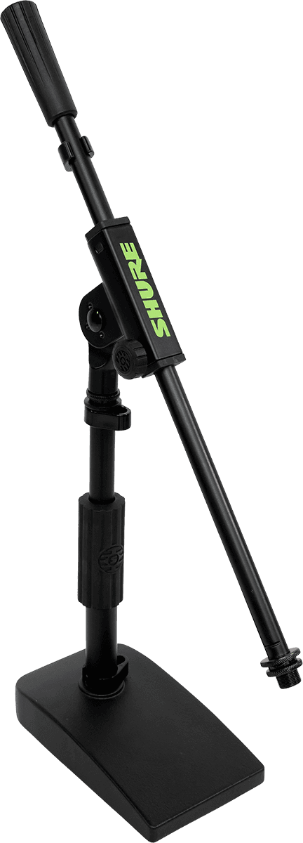 Shure by Gator SH-DESKTOP2 – Pie de micrófono compacto de escritorio con altura regulable