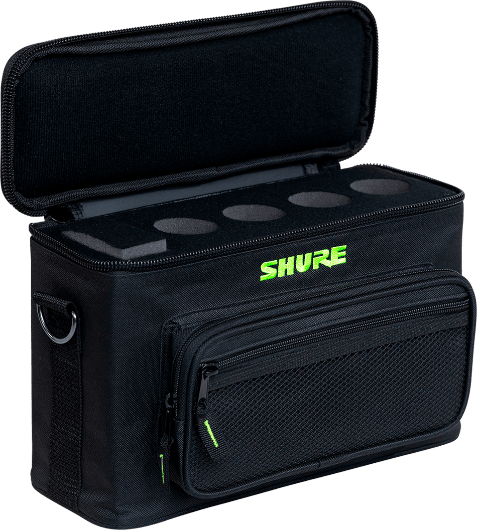 Shure by Gator SH-MICBAG04 – Funda de nylon para 4 micrófonos