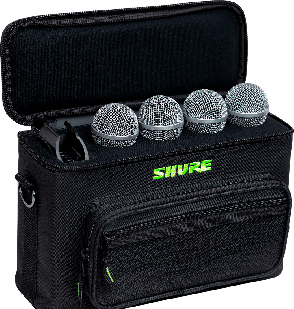 Shure by Gator SH-MICBAG04 – Funda de nylon para 4 micrófonos