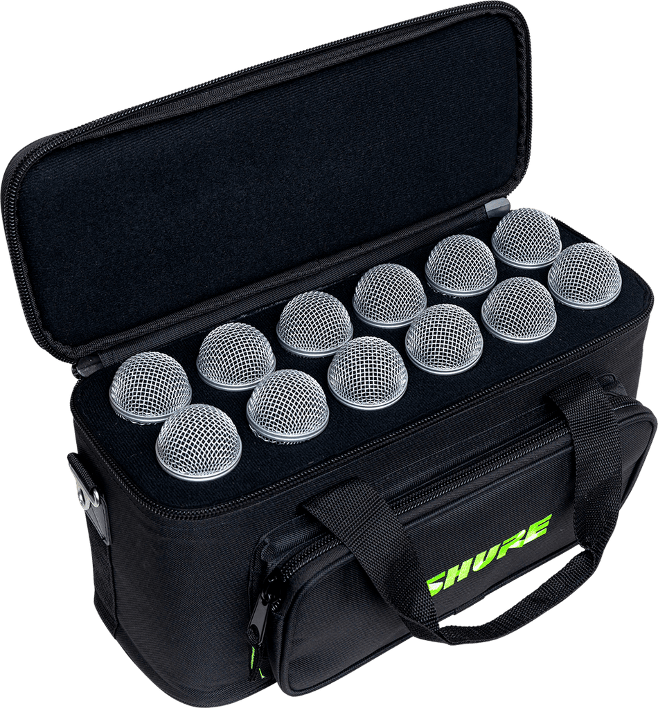 Shure by Gator SH-MICBAG12 – Funda de nylon para 12 micrófonos