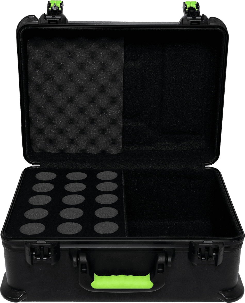 Shure by Gator SH-MICCASE15 – Estuche de transporte de polietileno para 15 micrófonos