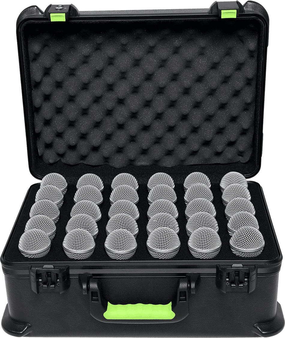 Shure by Gator SH-MICCASE30 – Estuche de transporte de polietileno para 30 micrófonos