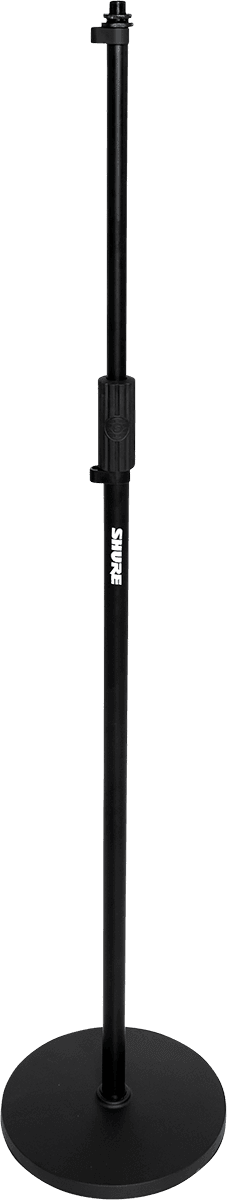 Shure by Gator SH-RBMICSTAND10 – Soporte de micrófono recto de suelo con base redonda de 25 cm