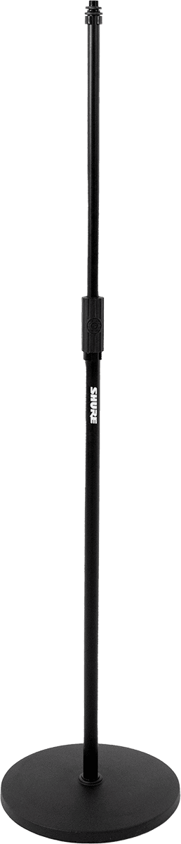 Shure by Gator SH-RBMICSTAND12 – Soporte de micrófono recto de suelo con base redonda de 30 cm