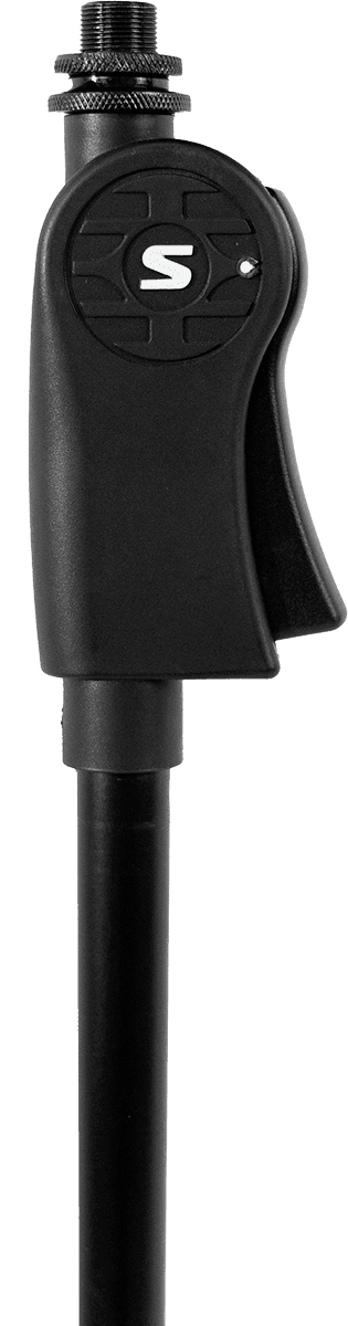 Shure by Gator SH-TRIPODSTANDDX – Soporte de micrófono recto con base trípode y mango ergonómico