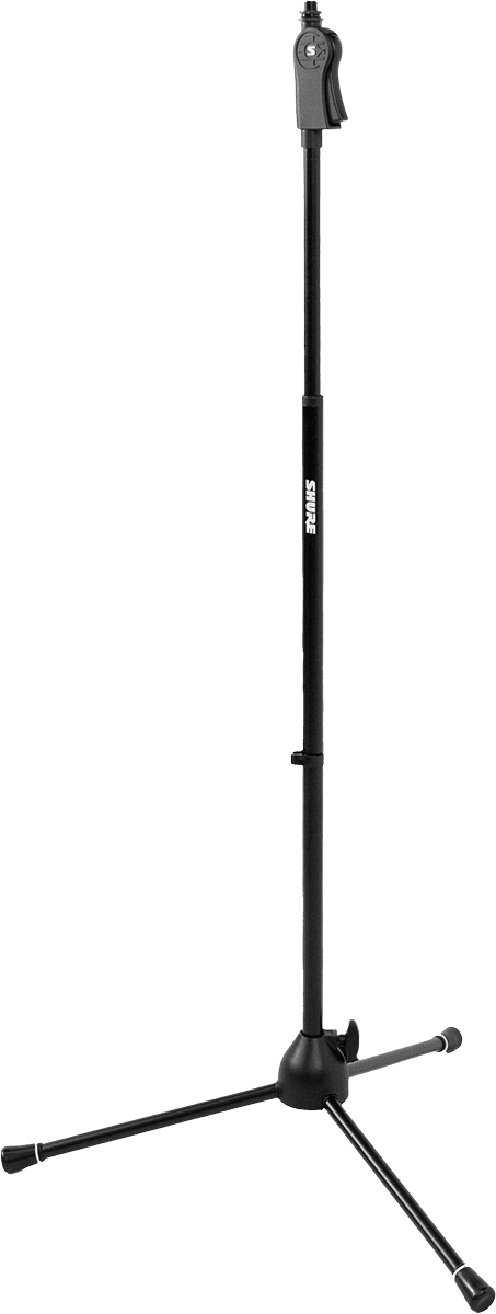 Shure by Gator SH-TRIPODSTANDDX – Soporte de micrófono recto con base trípode y mango ergonómico