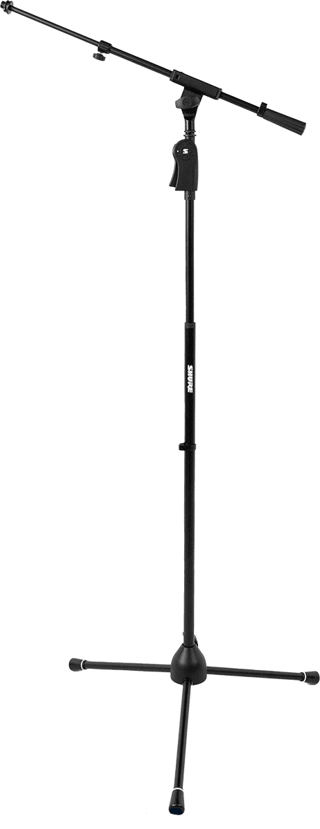 Shure by Gator SH-TPSTANDTBMDX – Soporte de micrófono de suelo con base trípode, altura regulable y mango ergonómico