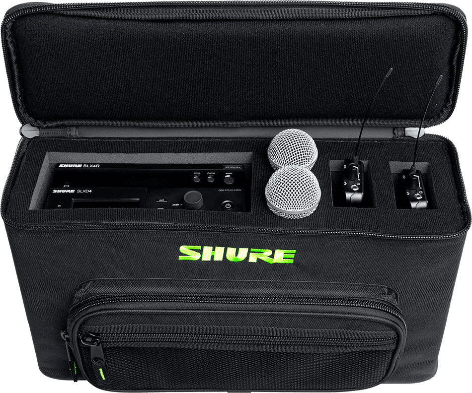 Shure by Gator SH-WRLSSCARRYBAG-2 – Funda de nylon para 2 sistemas inalámbricos completos