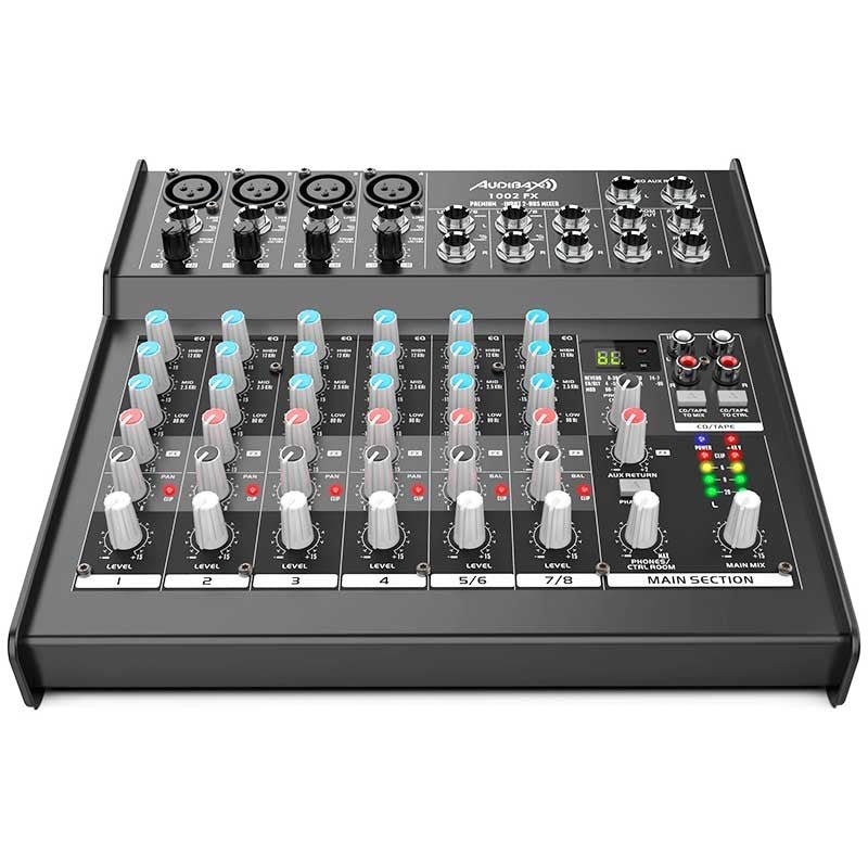 Audibax 1002 FX - Mesa Mezclas 8 Canales y Efectos - Tempo Shop