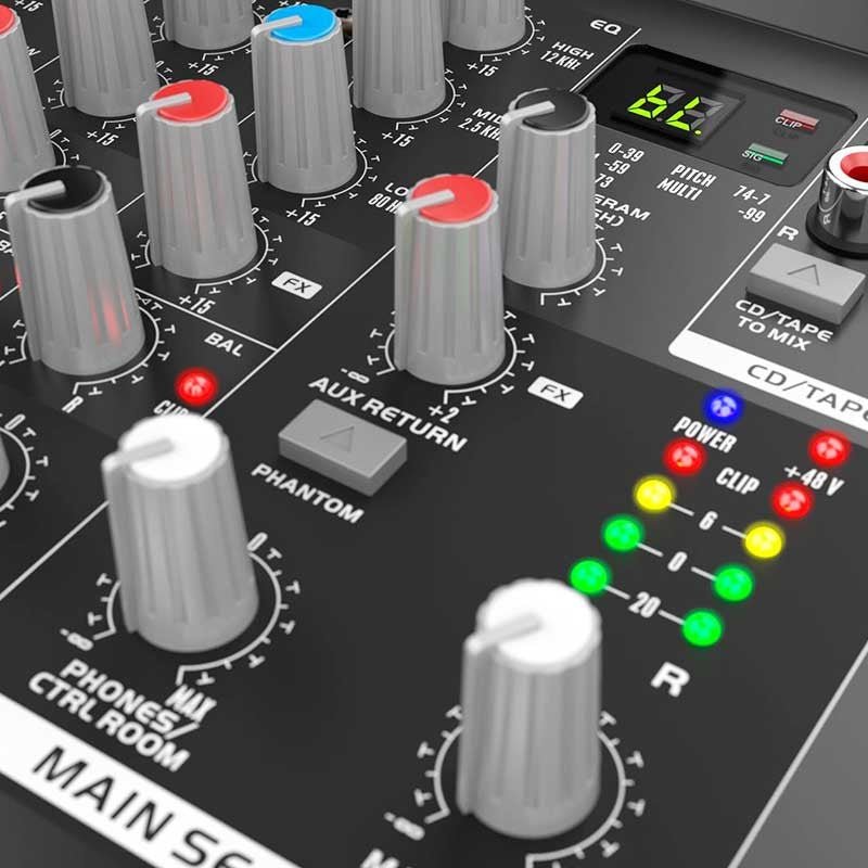 Audibax 1002 FX - Mesa Mezclas 8 Canales y Efectos - Tempo Shop