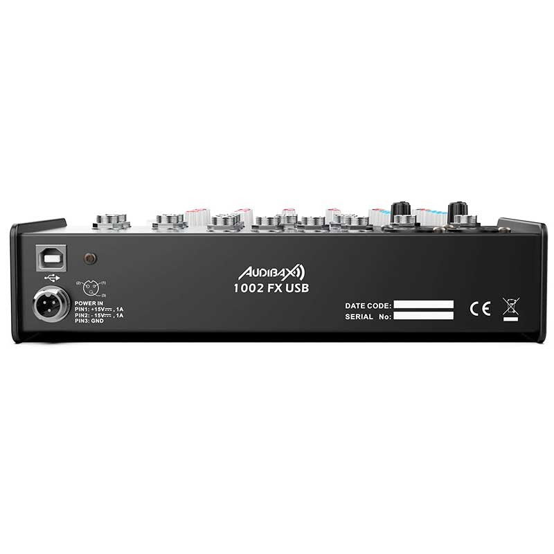 Audibax 1002 FX USB - Mesa Mezclas 10 Canales Con Efectos y USB - Tempo Shop