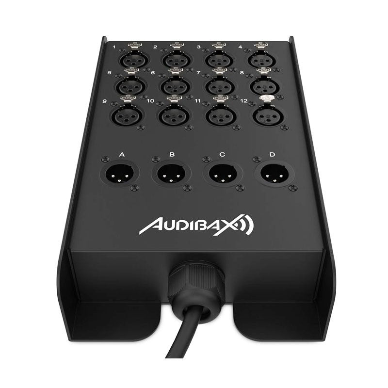 Audibax 10116238 - Cajetín Escenario 12 Entradas 4 Salidas 15m - Tempo Shop