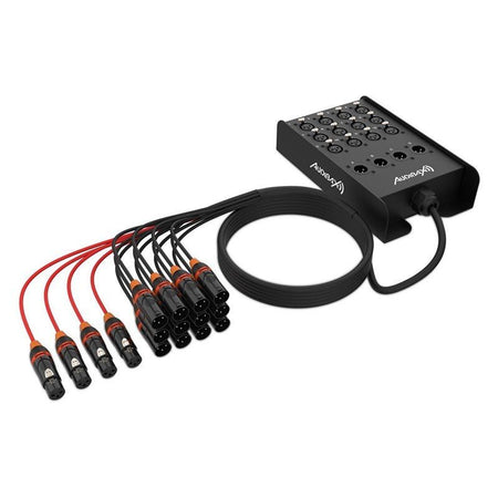 Audibax 10116238 - Cajetín Escenario 12 Entradas 4 Salidas 15m - Tempo Shop