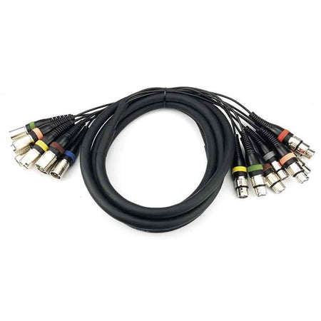 Audibax 10145141 - Cable 8 x XLR Macho a 8 x XLR Hembra 10m - Tempo Shop