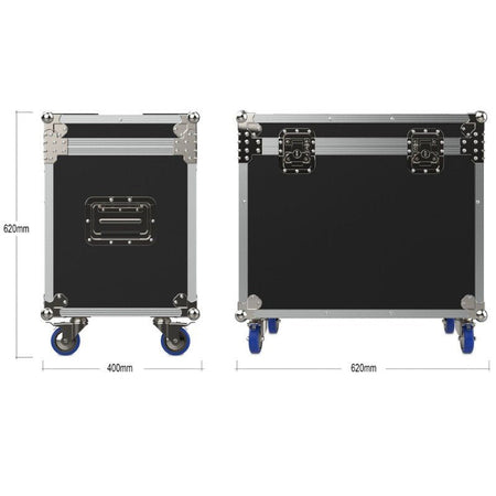 Audibax 10242473 - Kit 2 Cabezas Audibax Iowa 360 Zoom 2 Unidades + Flightcase Doble a Medida - Tempo Shop