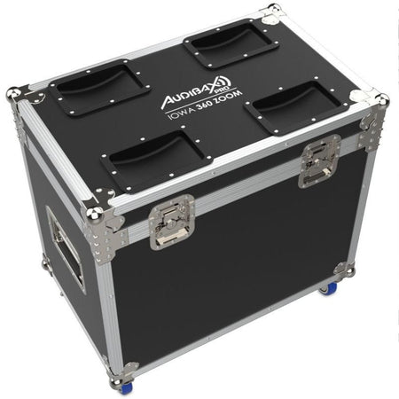 Audibax 10242473 - Kit 2 Cabezas Audibax Iowa 360 Zoom 2 Unidades + Flightcase Doble a Medida - Tempo Shop