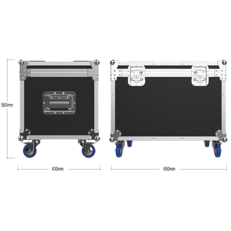 Audibax 10242475 - Kit 2 Cabezas Audibax Iowa Pix 300 + Flightcase Doble a Medida - Tempo Shop