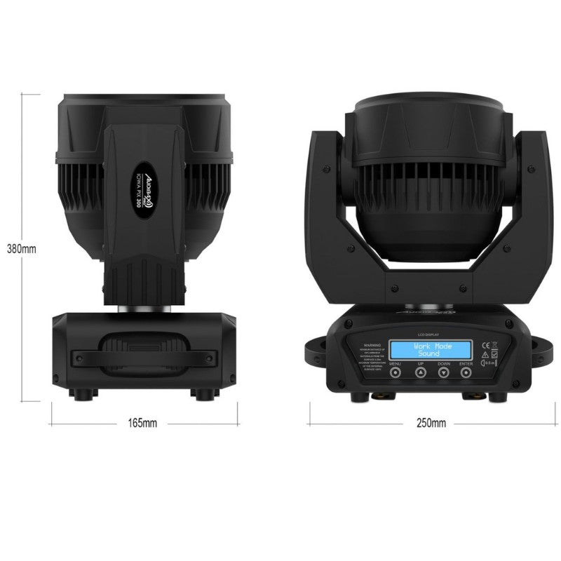Audibax 10242475 - Kit 2 Cabezas Audibax Iowa Pix 300 + Flightcase Doble a Medida - Tempo Shop