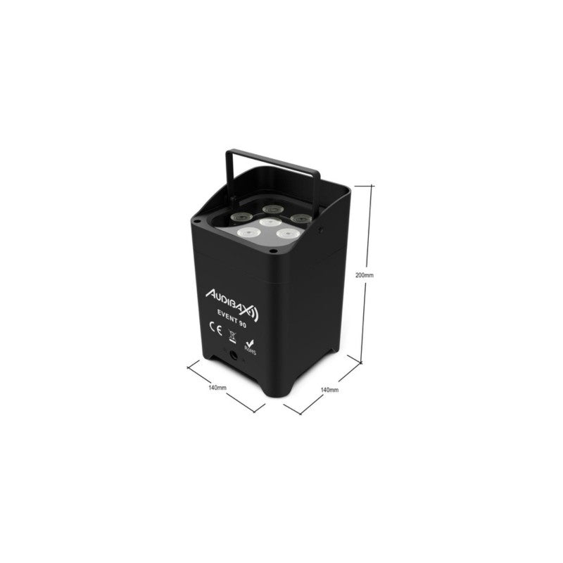 Audibax 10252192 - Kit 8 Audibax Event 90 + Audibax Event 90 FCFight Case - Tempo Shop