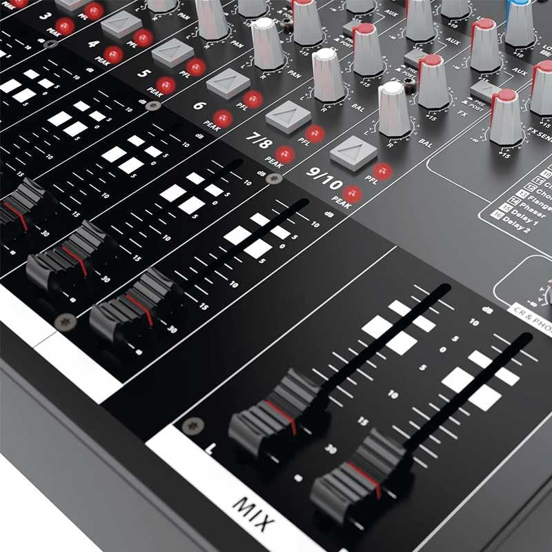 Audibax 1202 FFX - Mesa Mezclas 12 canales y USB - Tempo Shop