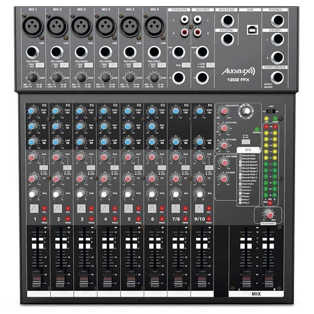Audibax 1202 FFX - Mesa Mezclas 12 canales y USB - Tempo Shop