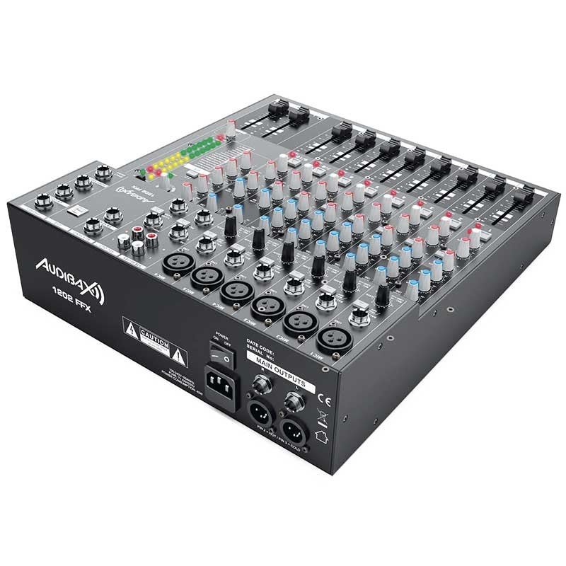 Audibax 1202 FFX - Mesa Mezclas 12 canales y USB - Tempo Shop
