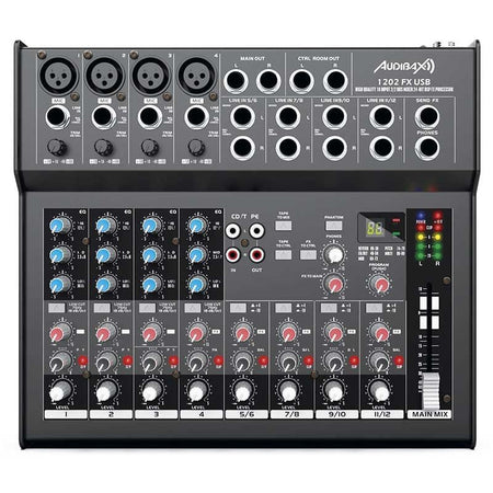 Audibax 1202 FX USB - Mesa Mezclas 12 canales y USB - Tempo Shop