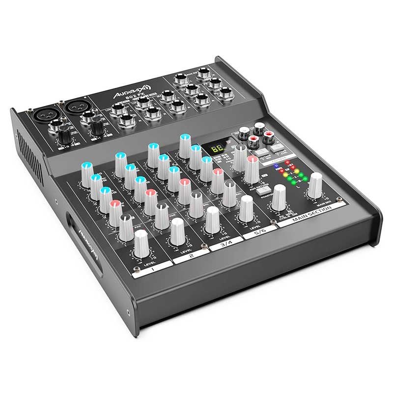 AUDIBAX 802 FX - Mesa de mezclas 6 canales y efectos - Tempo Shop